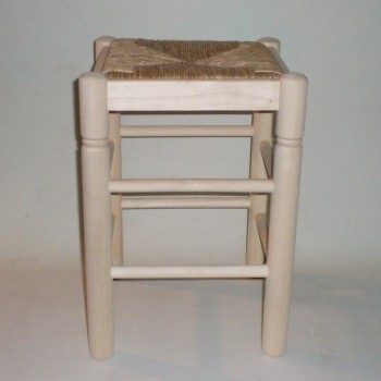 Comprar Taburete de enea, con cerco, sin barnizar en CesteriaGretel.Com