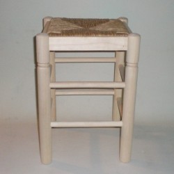 Comprar Taburete de enea, con cerco, sin barnizar en CesteriaGretel.Com