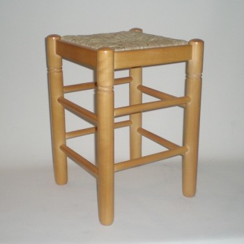 Comprar Taburete de enea, con cerco, color MIEL en CesteriaGretel.Com