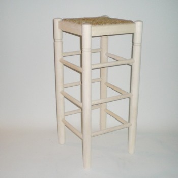 Comprar Taburete para barra, con cerco, sin barnizar en CesteriaGretel.Com