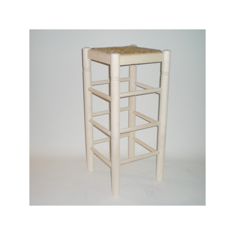 Comprar Taburete para barra, con cerco, sin barnizar en CesteriaGretel.Com