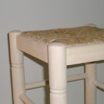 Comprar Taburete para barra, con cerco, sin barnizar en CesteriaGretel.Com