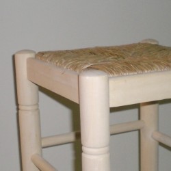 Comprar Taburete para barra, con cerco, sin barnizar en CesteriaGretel.Com