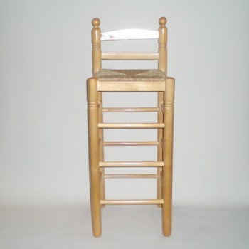 Comprar Taburete para barra, con respaldo, con cerco, color MIEL en CesteriaGretel.Com