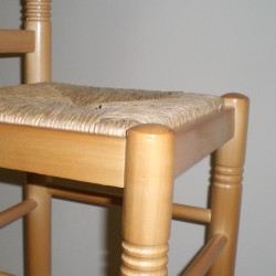 Comprar Taburete para barra, con respaldo, con cerco, color MIEL en CesteriaGretel.Com