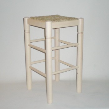 Comprar Taburete para encimera, con cerco, sin barnizar en CesteriaGretel.Com