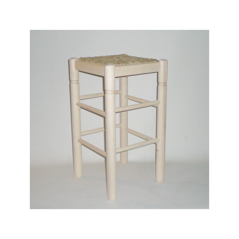 Comprar Taburete para encimera, con cerco, sin barnizar en CesteriaGretel.Com