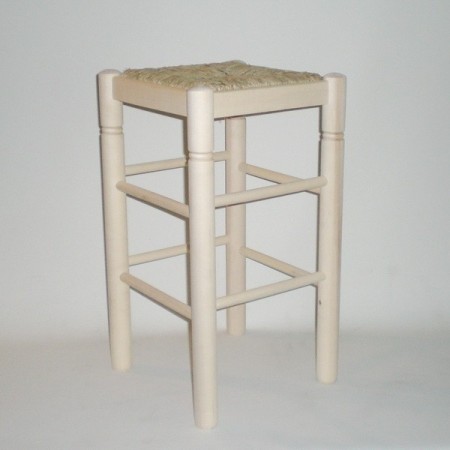 Comprar Taburete para encimera, con cerco, sin barnizar en CesteriaGretel.Com