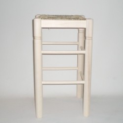 Comprar Taburete para encimera, con cerco, sin barnizar en CesteriaGretel.Com