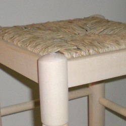 Comprar Taburete para encimera, con cerco, sin barnizar en CesteriaGretel.Com