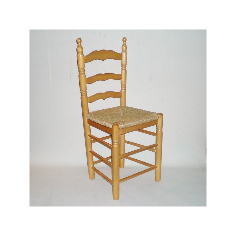 Comprar Silla colonial SIN cerco barnizada en color MIEL en CesteriaGretel.Com