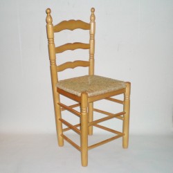 Comprar Silla colonial SIN cerco barnizada en color MIEL en CesteriaGretel.Com