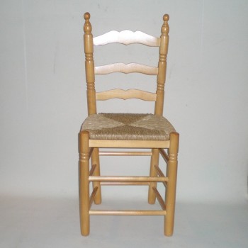 Comprar Silla colonial SIN cerco barnizada en color MIEL en CesteriaGretel.Com