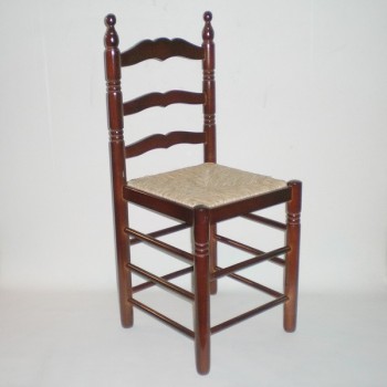 Comprar Silla colonial CON cerco color NOGAL en CesteriaGretel.Com