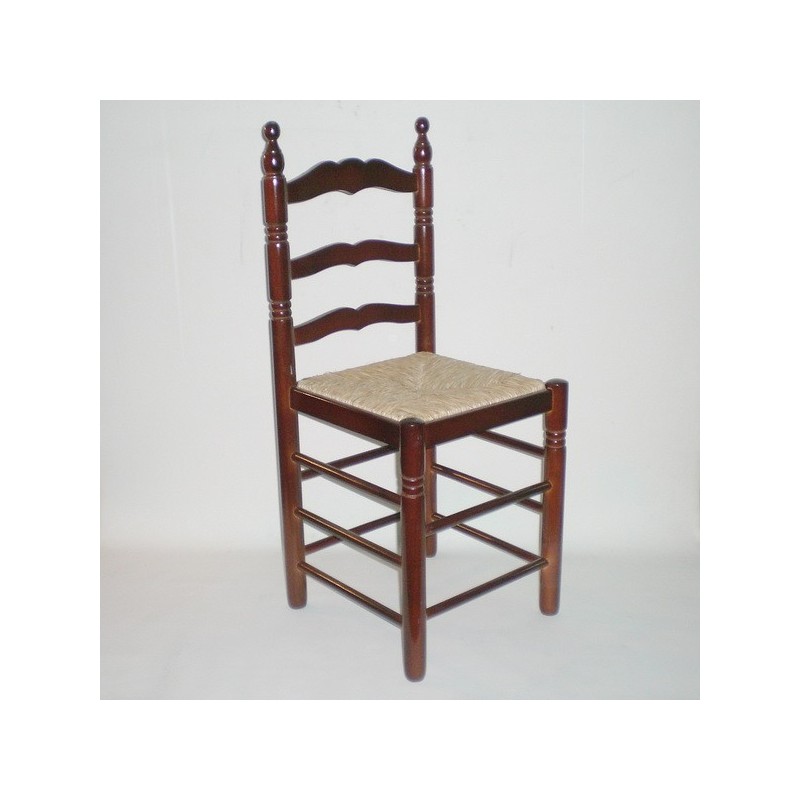 Comprar Silla colonial CON cerco color NOGAL en CesteriaGretel.Com