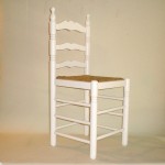 Comprar Silla colonial CON cerco lacada en BLANCO en CesteriaGretel.Com