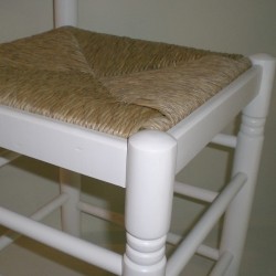 Comprar Silla colonial CON cerco lacada en BLANCO en CesteriaGretel.Com