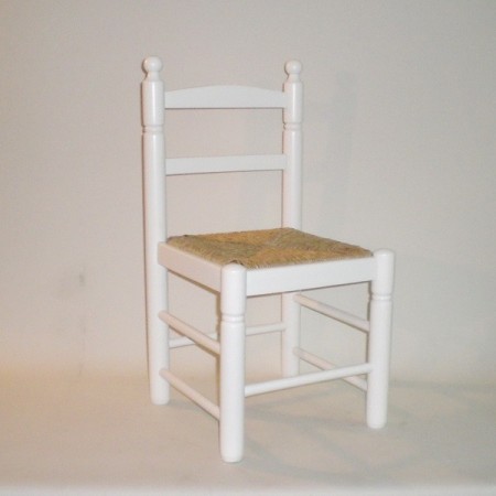 Comprar Silla CHATA con cerco color BLANCO en CesteriaGretel.Com