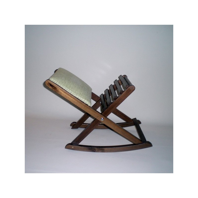 Comprar Escabel balancín color nogal en CesteriaGretel.Com