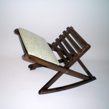 Comprar Escabel balancín color nogal en CesteriaGretel.Com