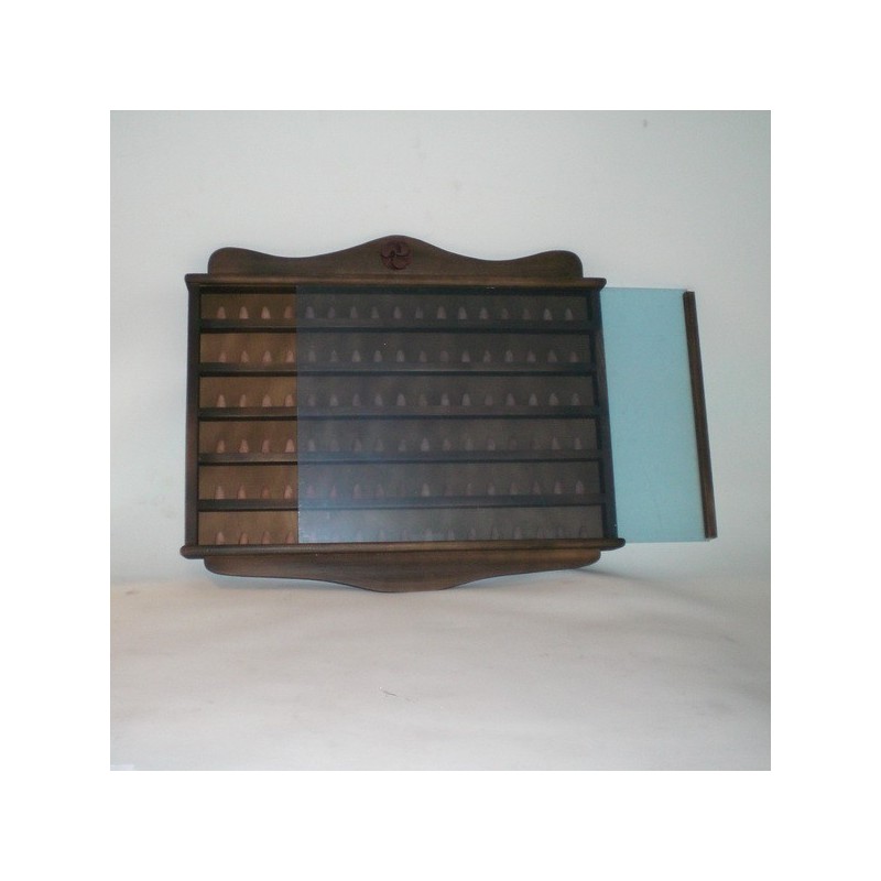 Comprar Dedalero para 102 dedales color nogal en CesteriaGretel.Com