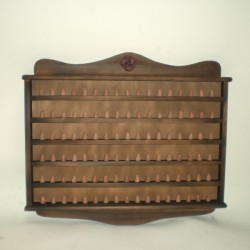 Comprar Dedalero para 102 dedales color nogal en CesteriaGretel.Com