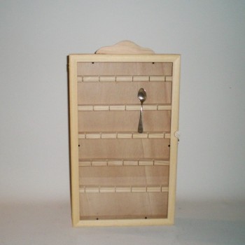 Comprar Vitrina para 27 cucharas sin barnizar en CesteriaGretel.Com