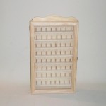 Dedalero de madera de pino macizo con capacidad para 64 dedales 