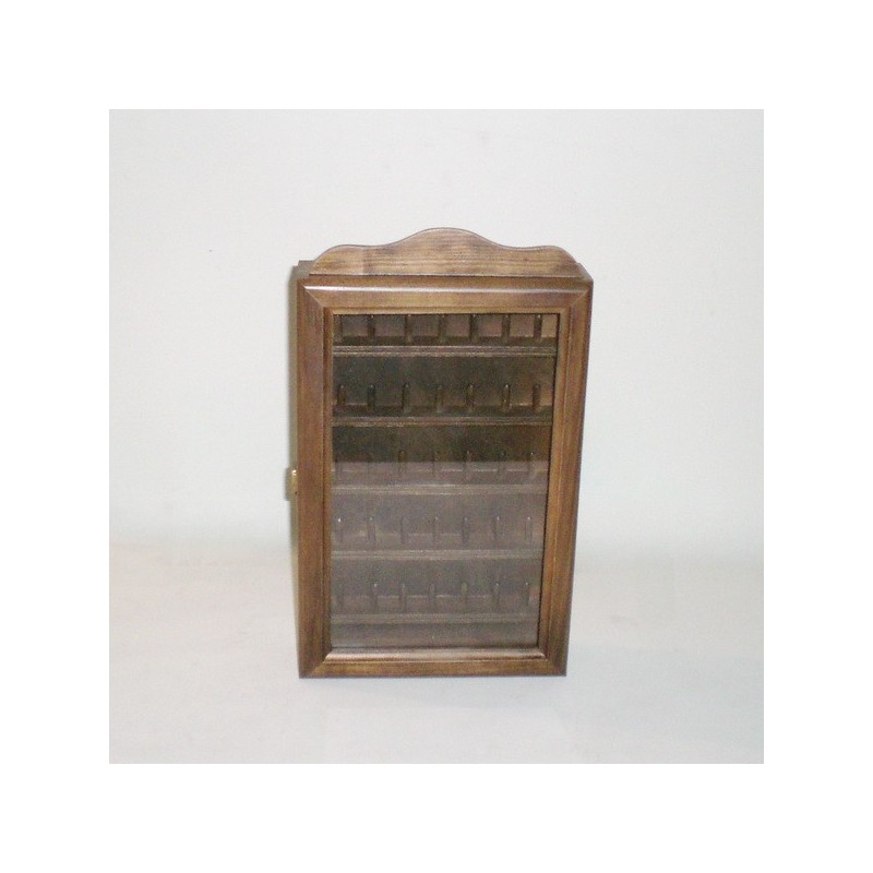 Comprar Vitrina para 35 dedales color NOGAL en CesteriaGretel.Com