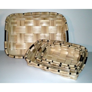 Bandeja rústica de castaño