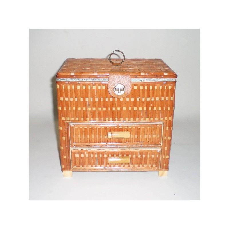 Comprar Costurero 2 cajones buff en CesteriaGretel.Com