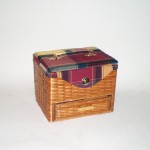 Comprar Costurero 1 cajón sin patas tapa tela en CesteriaGretel.Com