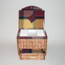 Comprar Costurero 1 cajón sin patas tapa tela en CesteriaGretel.Com