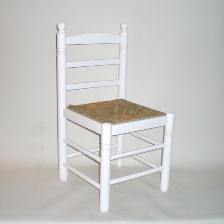 Comprar Silla mediana c/cerco BLANCO en CesteriaGretel.Com