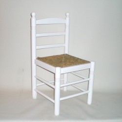Comprar Silla mediana c/cerco BLANCO en CesteriaGretel.Com