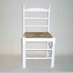 Comprar Silla mediana c/cerco BLANCO en CesteriaGretel.Com