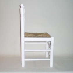 Comprar Silla mediana c/cerco BLANCO en CesteriaGretel.Com