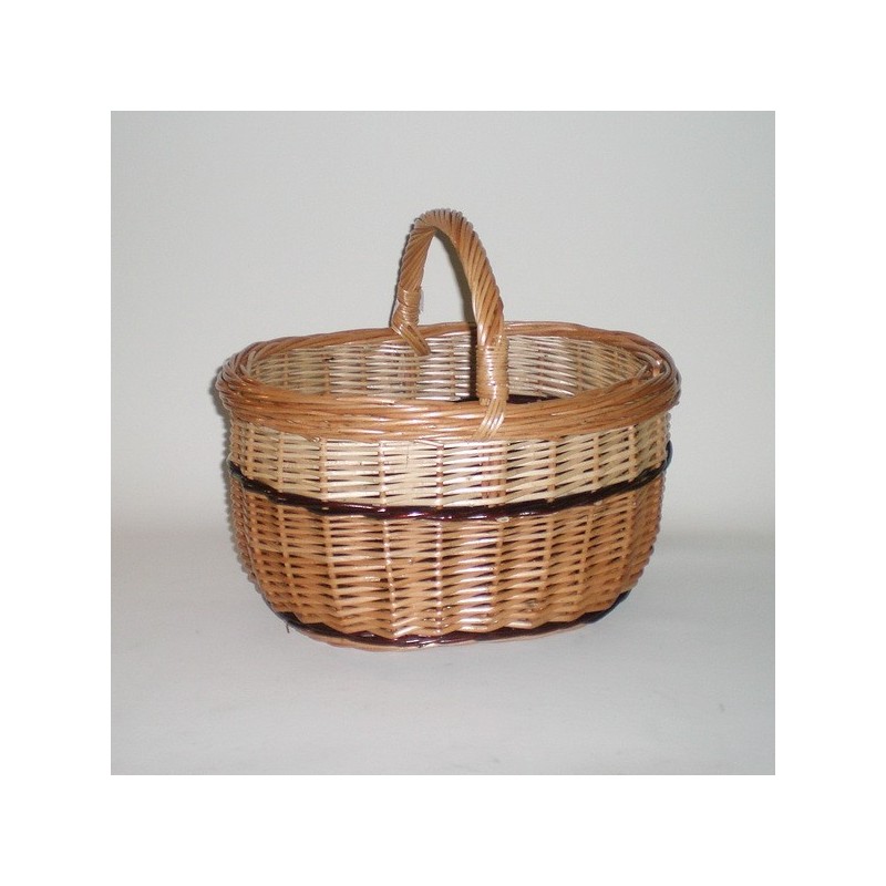 Comprar Cesta con asa buff barnizada en CesteriaGretel.Com