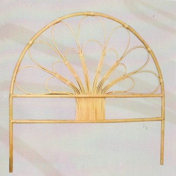 Cabecero de caña hojas