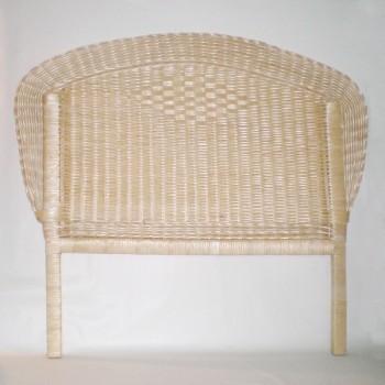 Cabecero de tireta de mimbre