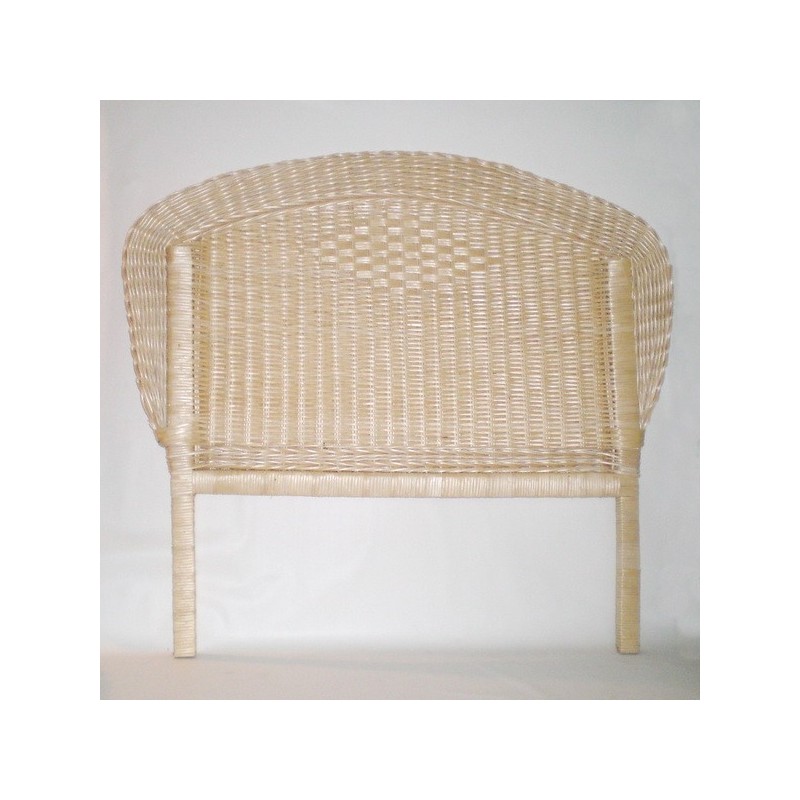 Cabecero de tireta de mimbre