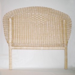 Cabecero de tireta de mimbre