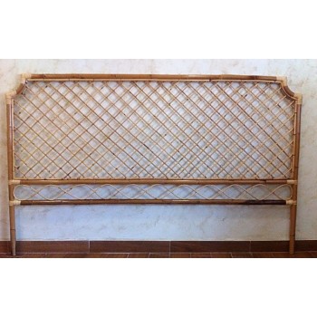 Cabecero de caña rombos recto