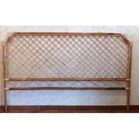 Cabecero de caña rombos recto