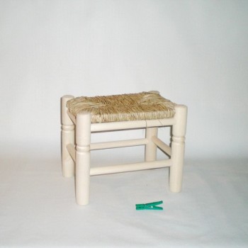 Banqueta de enea pequeña