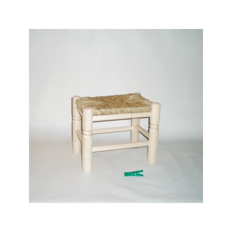 Banqueta de enea pequeña