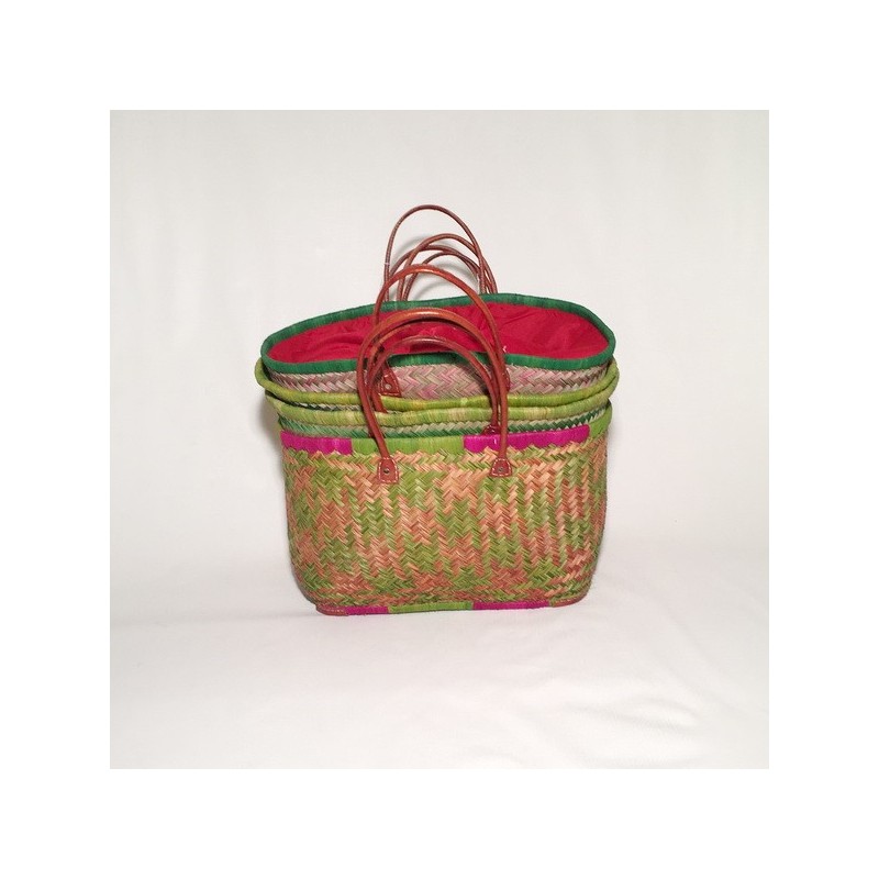 Capazo as cuero cierre tela