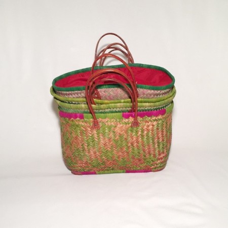 Capazo as cuero cierre tela