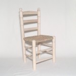 Silla mediana tejida, crudo