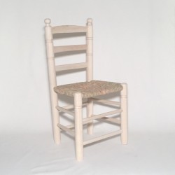 Silla mediana tejida, crudo